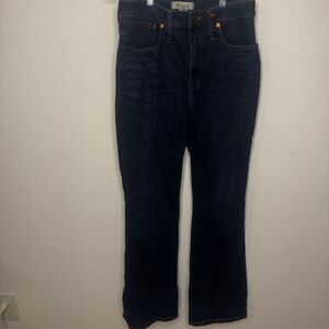 Madewell Curvy Cali Demi Boot Jean, Dark Wash Size 27T